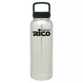 Durable Stainless Steel Vacuum Sports Bottle Silver 40oz